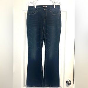 Juniors Bongo Vintage Boot Cut Blue Jeans